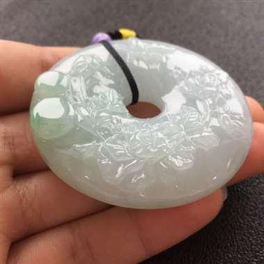 糯种雕花完美平安扣