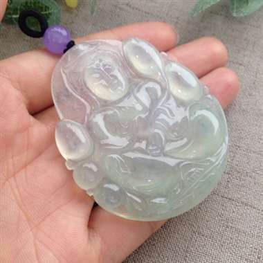 冰种观音,大件,完美!水润通透 冰种观音,大件,完美!水润通透