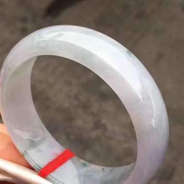 糯种淡紫罗兰飘花 略有棉 尺寸59-19.8-8