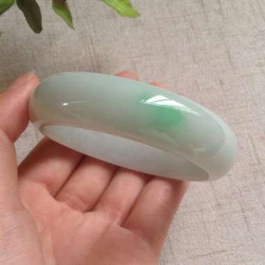 冰阳绿正装手镯，完美