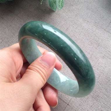 冰糯飘花正装56.5手镯，完美！上手显气质！