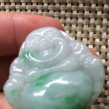 佛公吊坠。种老水足、飘色花、完美漂亮、价格优惠！
