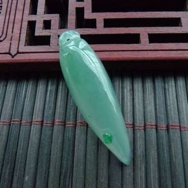 11412完美好种满色福瓜吊坠 尺寸30.8-5.2-4.4mm有种有色 特色迷人 精雕细琢 性价