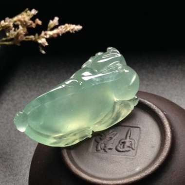 冰种晴水金蟾 尺寸30-14-13毫米