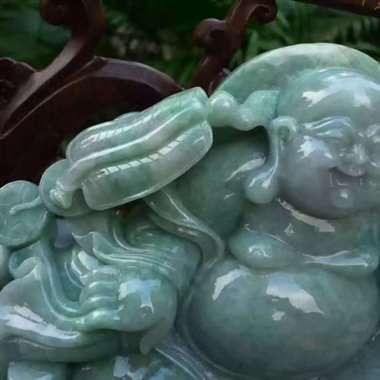 精美水润 冰糯 老坑 精美 招财进宝 多子多福 笑口常开 精美笑佛 尺寸 400.330.150裸石