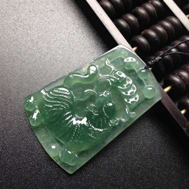 冰种晴底虎牌 尺寸51-33-5毫米
