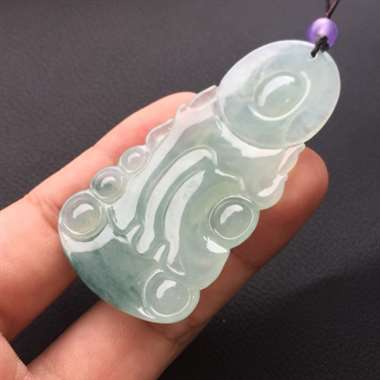糯种飘花观音挂件