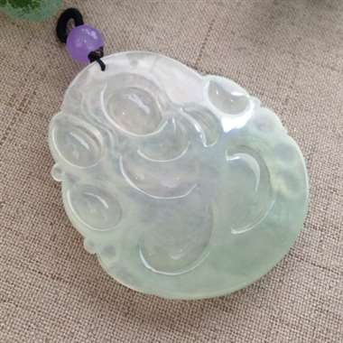 冰种观音，大件，完美！水润通透