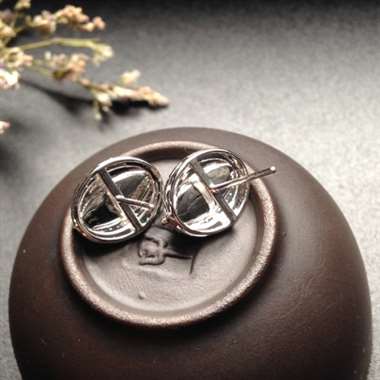 冰种阳绿套件（耳钉 戒指）18K金镶嵌 耳钉裸石11-4-2毫米/戒指裸石12-5-2毫米 内径16