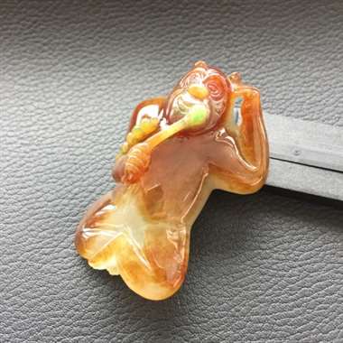 红皮大熊，雄霸天下，光感强烈，料细物美。