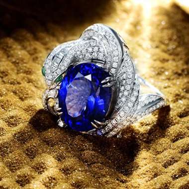 主石9.39ct，副石1.35ct，手寸15#