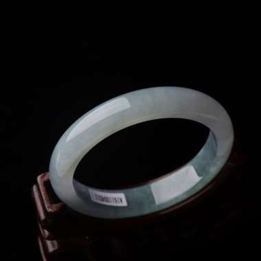 -天然A货冰种翡翠手镯 GZ-ZC3743-内径55.9 条宽11.78 -天然A货冰种翡翠手镯 GZ-ZC3743-内径55.9 条宽11.78