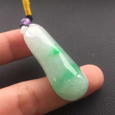 冰糯飘阳绿福瓜挂件