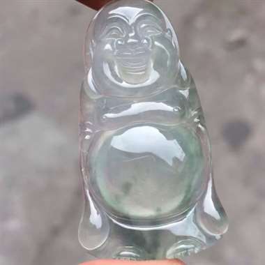 福利!冰种飘彩站佛:完美无裂纹,种老起胶,雕工精致,色泽漂亮,饱满,尺寸:38.8/22.4/6.6 福利!冰种飘彩站佛:完美无裂纹,种老起胶,雕工精致,色泽漂亮,饱满,尺寸:38.8/22.4/6.6