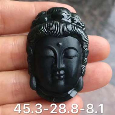 冰种墨翠蓝水观音 