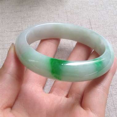 冰正阳绿正装手镯，完美