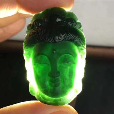 冰种墨翠蓝水观音 