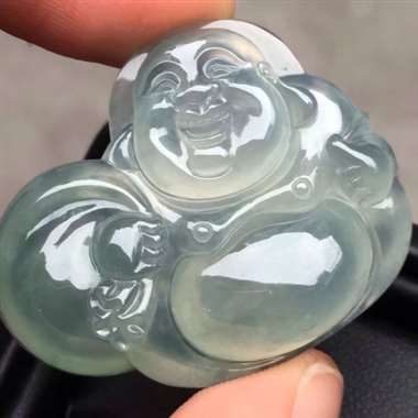 冰种带底色布袋佛:完美无裂纹,种老起胶,雕工精致,色泽漂亮,饱满,尺寸:28.8/35.1/8.6 冰种带底色布袋佛:完美无裂纹,种老起胶,雕工精致,色泽漂亮,饱满,尺寸:28.8/35.1/8.6