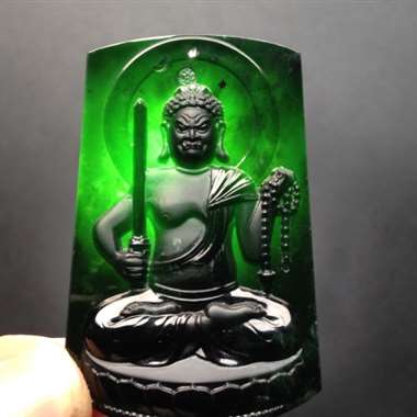 墨翠不动明王 尺寸53-33-8毫米